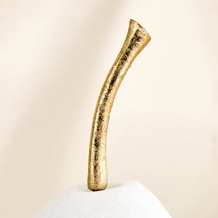 Oro Polyresin Pear Fruit Figurine