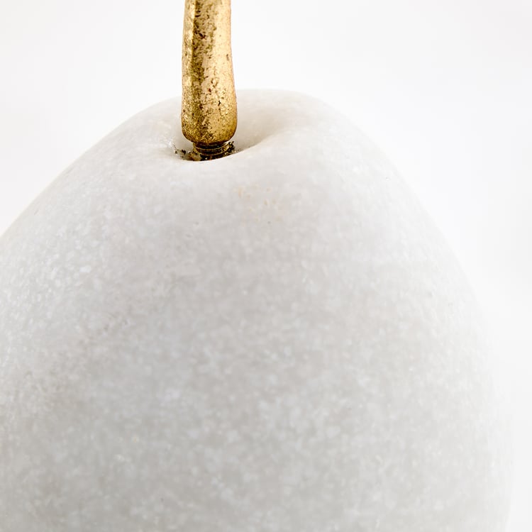Oro Polyresin Pear Fruit Figurine
