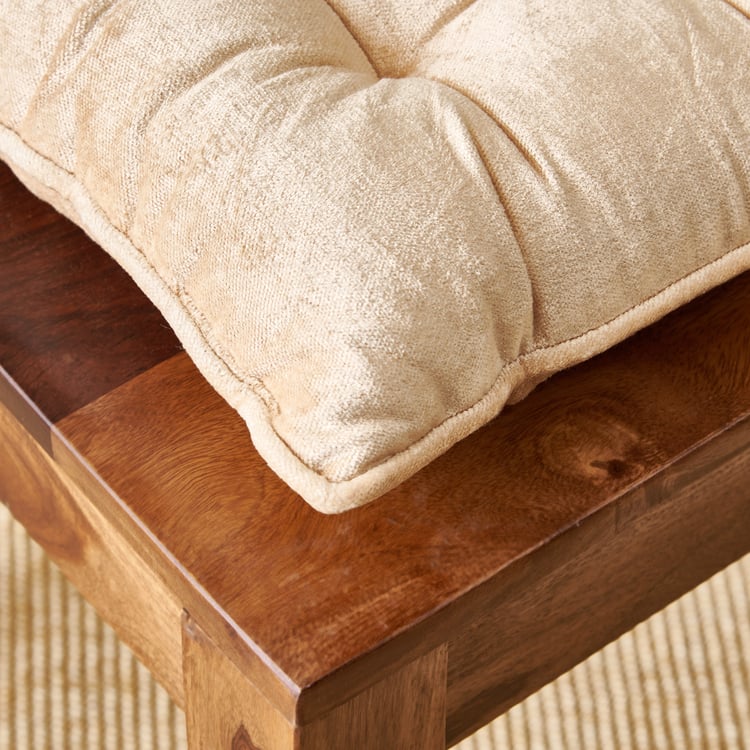 Poise Huehub Velvet Quilted Chair Pad - 40x40cm