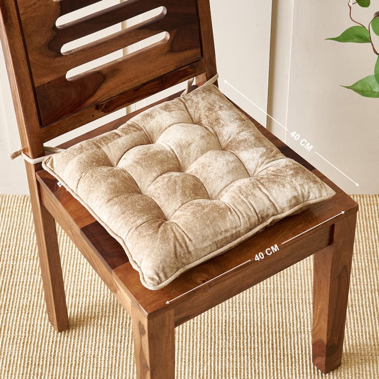 Poise Huehub Velvet Chair Pad - 40x40cm