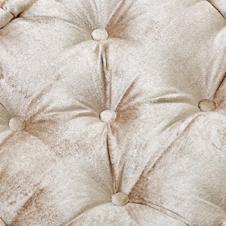 Poise Earthcore Velvet Tufted Floor Cushion - 48x48cm