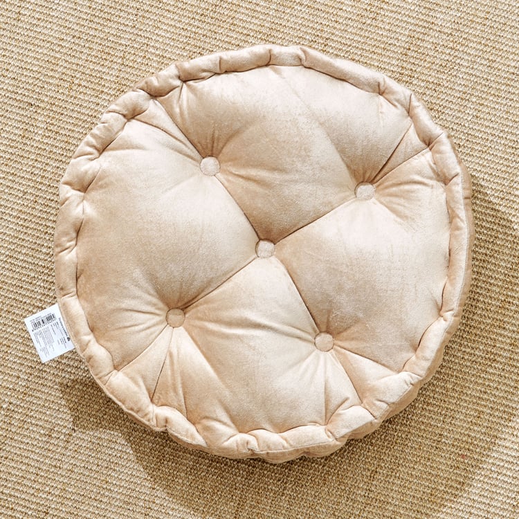 Poise Solidus Velvet Tufted Floor Cushion - 45x10cm