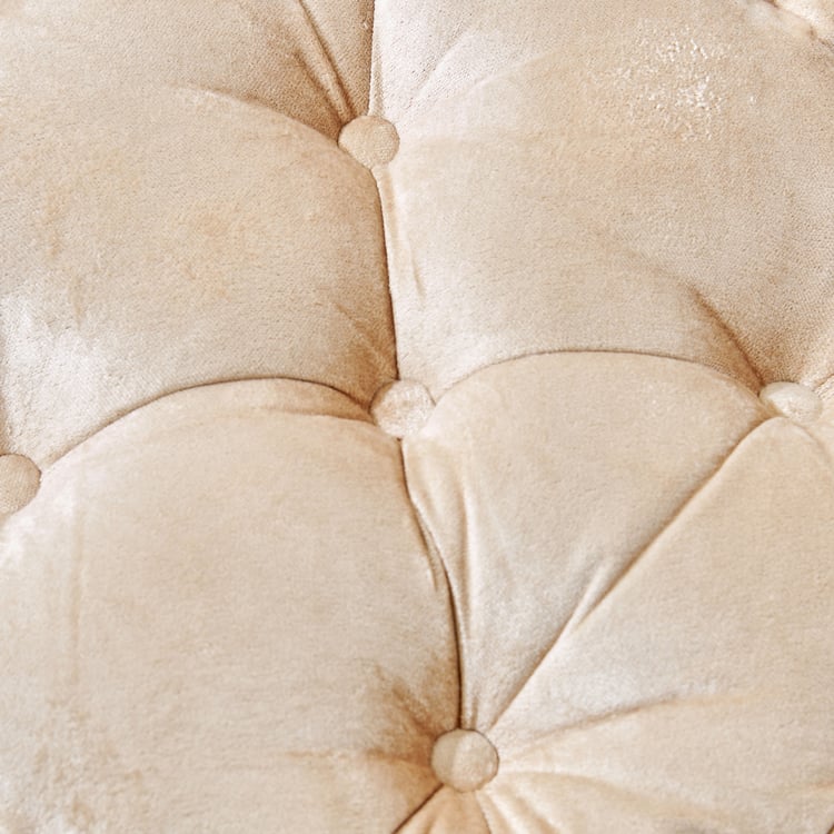 Poise Solidus Velvet Tufted Floor Cushion - 45x10cm