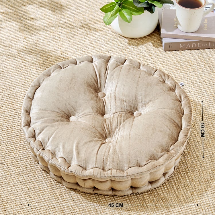 Poise Solidus Velvet Floor Cushion - 45x10cm
