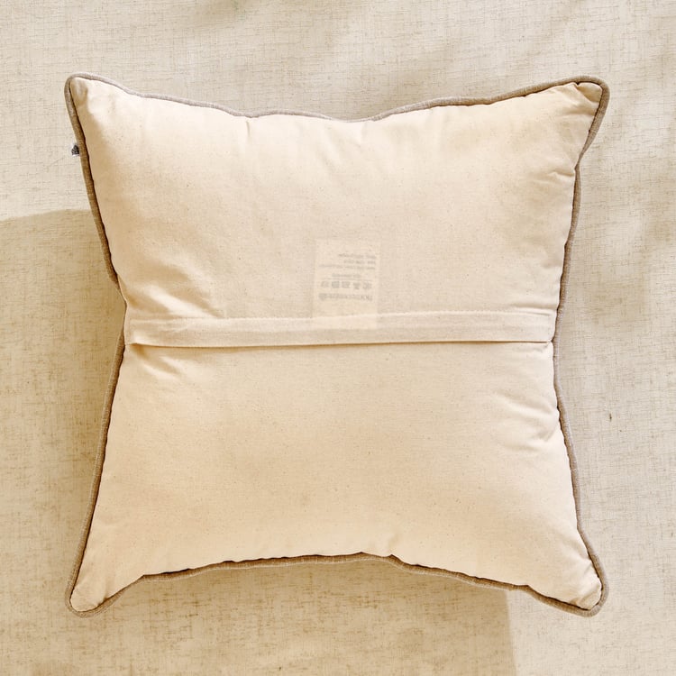 Dew Decor Cordmuse Embroidered Filled Cushion - 45x45cm