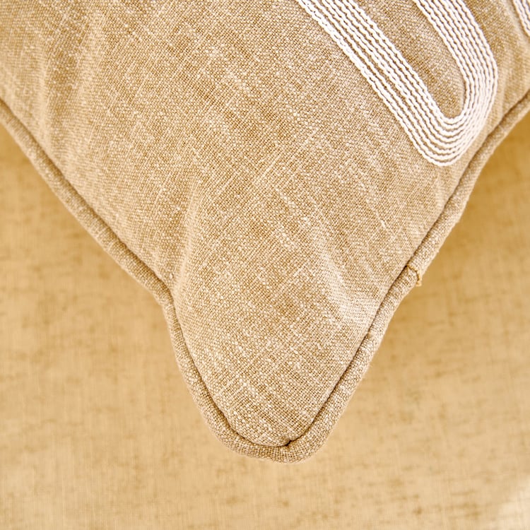 Dew Decor Cordmuse Embroidered Filled Cushion - 45x45cm