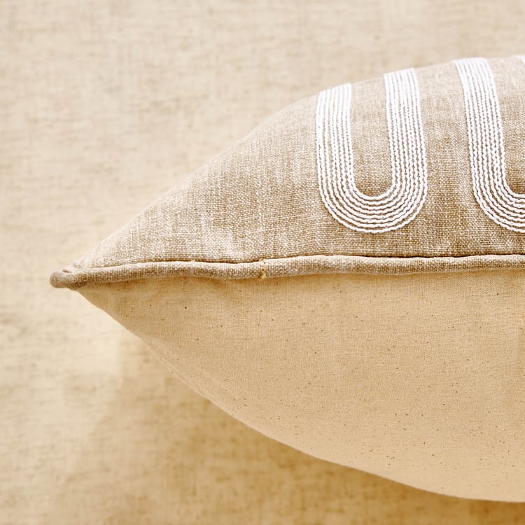 Dew Decor Cordmuse Embroidered Filled Cushion - 45x45cm