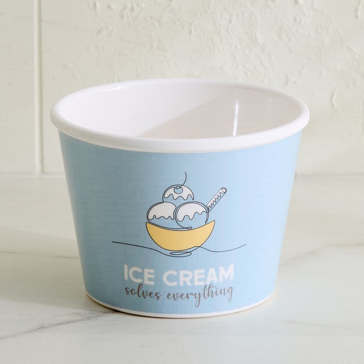 Bakers Pride Veha Set of 4 Melamine Printed Ice Cream Bowls - 225ml