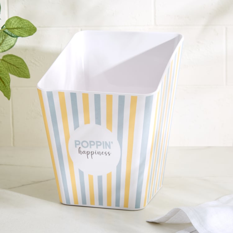 Bakers Pride Veha Melamine Striped Popcorn Bowl