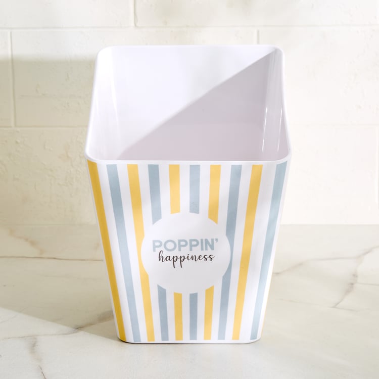 Bakers Pride Veha Melamine Striped Popcorn Bowl