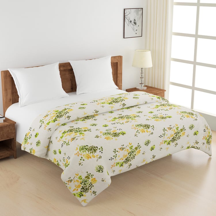 SWAYAM Veda Cotton Floral Print Double Comforter