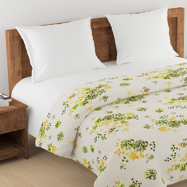SWAYAM Veda Cotton Floral Print Double Comforter
