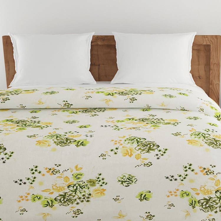 SWAYAM Veda Cotton Floral Print Double Comforter