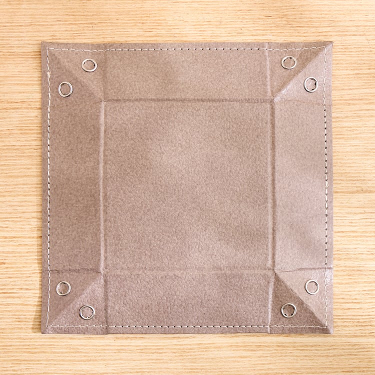 Grain Faux Leather Tray - Medium