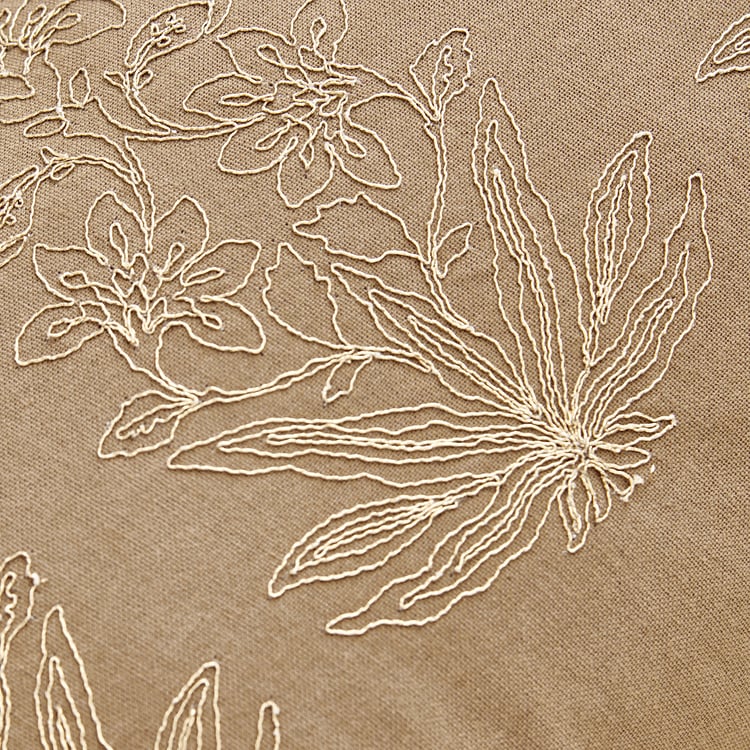 Glimmer Dusk Auria Zari Embroidered Cushion Cover - 50x30cm