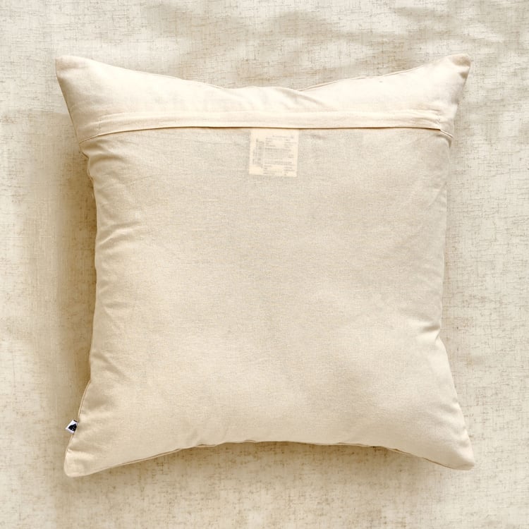Glimmer Luxe Auria Zari Embroidered Cushion Cover - 40x40cm