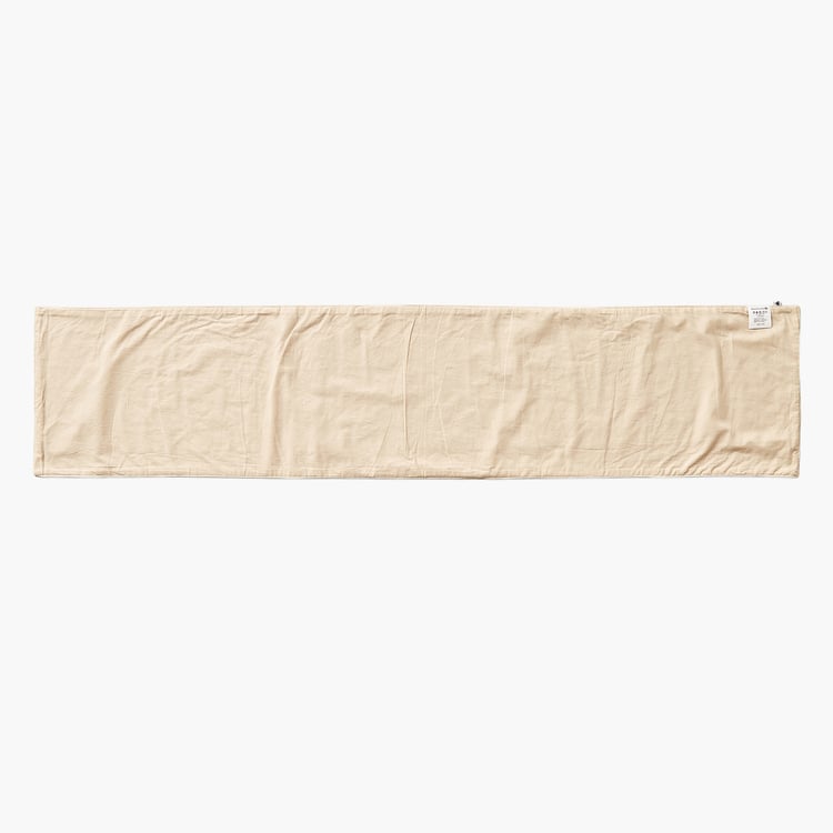 Glimmer Luxe Omna Halo Flor Cotton Embroidered Table Runner