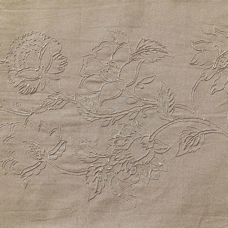 Glimmer Dusk Omna Halo Flor Cotton Embroidered Table Runner