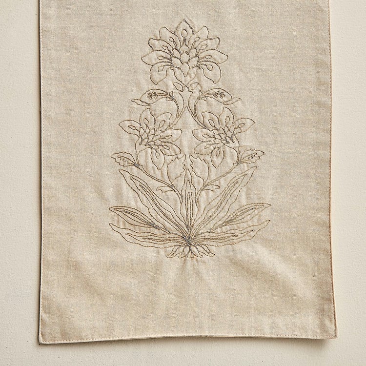 Glimmer Luxe Halo Omna Cotton Embroidered Table Runner