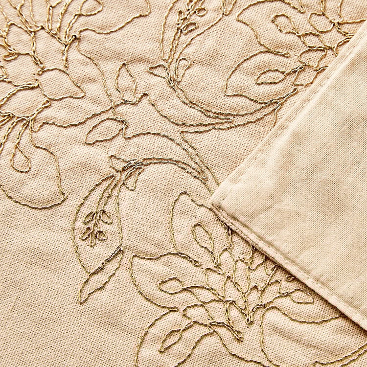 Glimmer Luxe Halo Omna Cotton Embroidered Table Runner