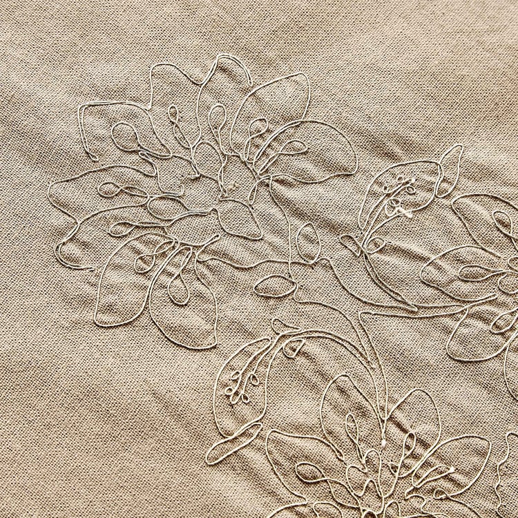 Glimmer Luxe Halo Dusk Omna Cotton Embroidered Table Runner