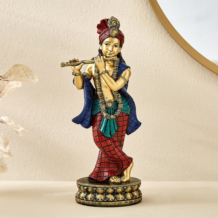 Alpana Ananta Lucia Polyresin Standing Krishna Figurine