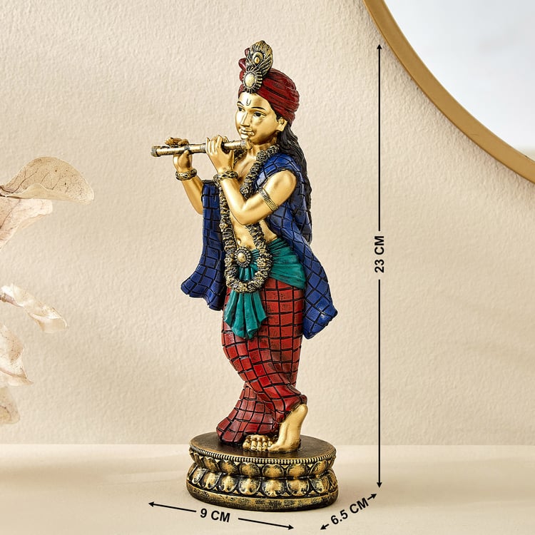 Alpana Ananta Lucia Polyresin Standing Krishna Figurine