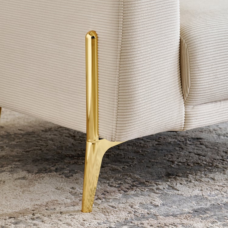 Modern Radiance NXT Fabric 1-Seater Sofa - Cream