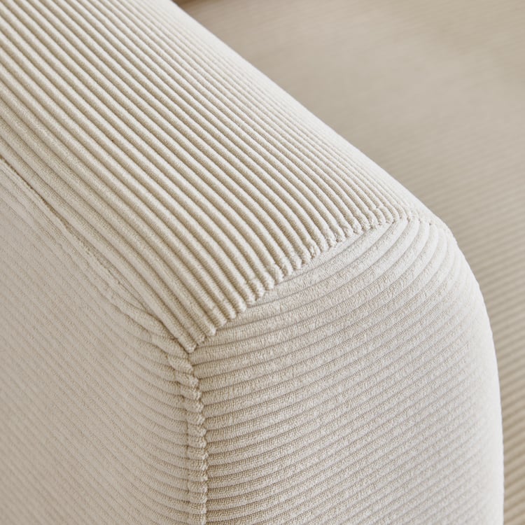 Modern Radiance NXT Fabric 1-Seater Sofa - Cream