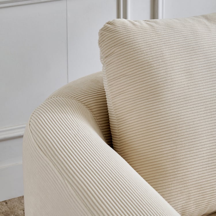 Modern Radiance NXT Fabric 1-Seater Sofa - Cream