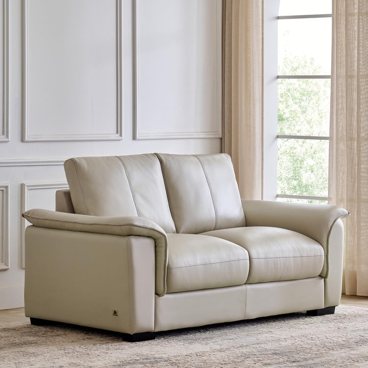Magna NXT Half Leather 2-Seater Sofa - Grey