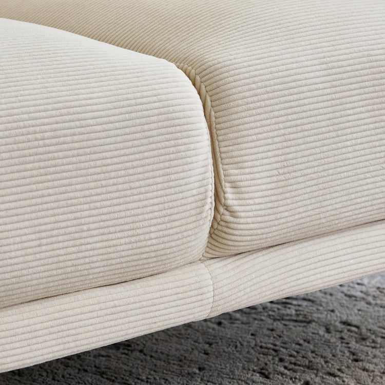 Modern Radiance NXT Fabric 2-Seater Sofa with Cushions - Cream