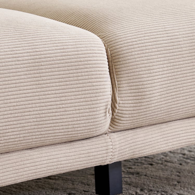Modern Radiance NXT Fabric 3-Seater Sofa with Cushions - Brown