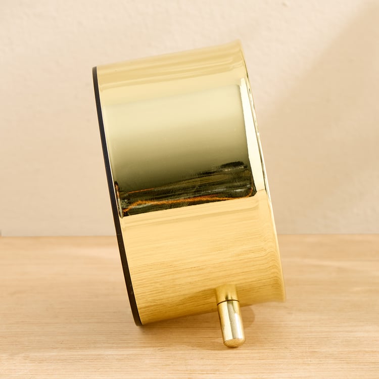 Casablanca Glimmer Metal LCD Table Clock - 10x5.5x10cm