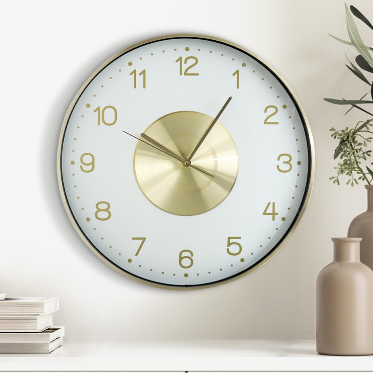 Casablanca Glimmer Aluminium Wall Clock - 40cm