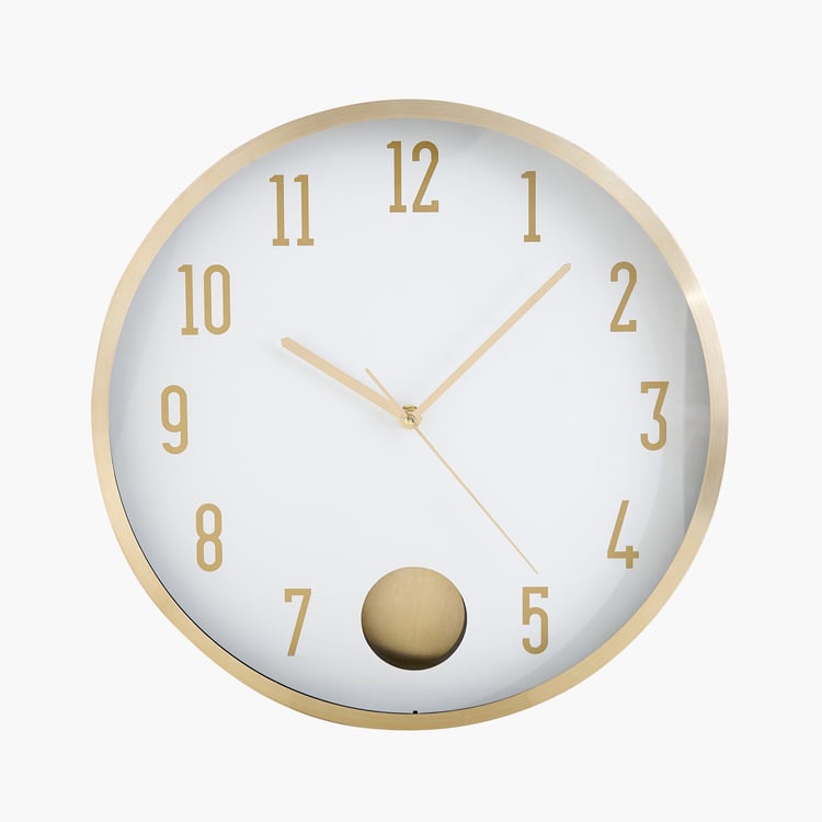 Casablanca Glimmer Aluminium Pendulum Wall Clock - 35cm
