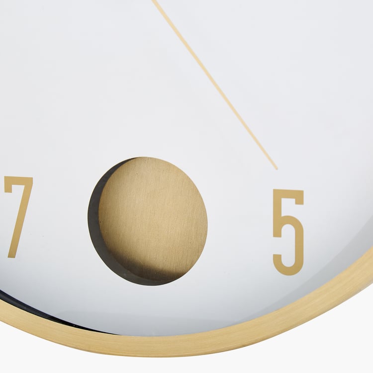 Casablanca Glimmer Aluminium Pendulum Wall Clock - 35cm