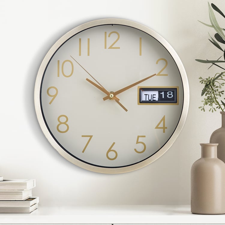 Casablanca Glimmer Aluminium Wall Clock - 25cm