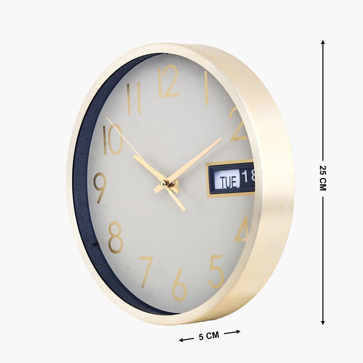 Casablanca Glimmer Aluminium Wall Clock - 25cm