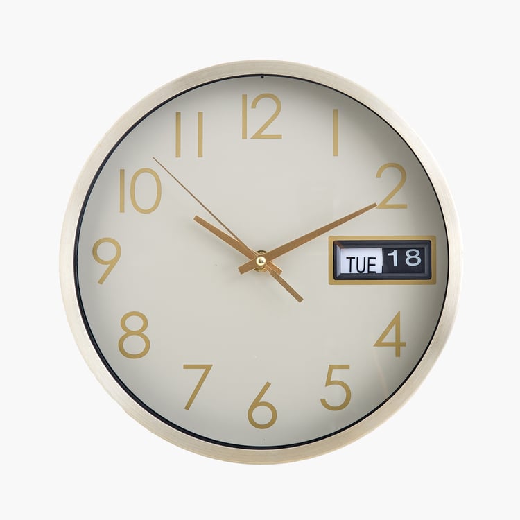 Casablanca Glimmer Aluminium Wall Clock - 25cm