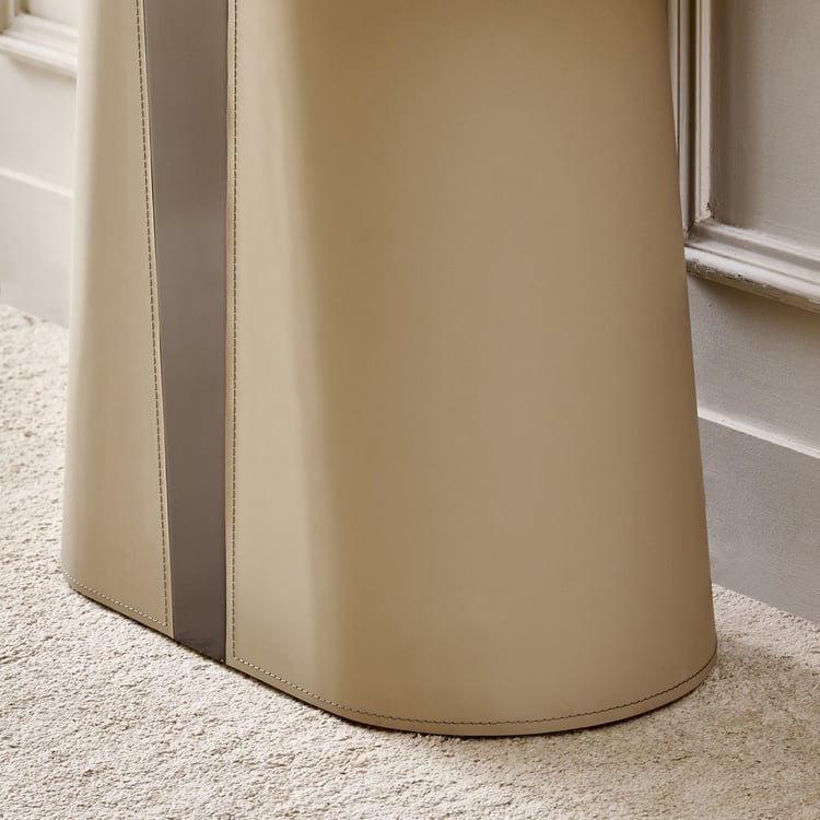 Clair De Lune Faux Marble Top Console Table - Brown