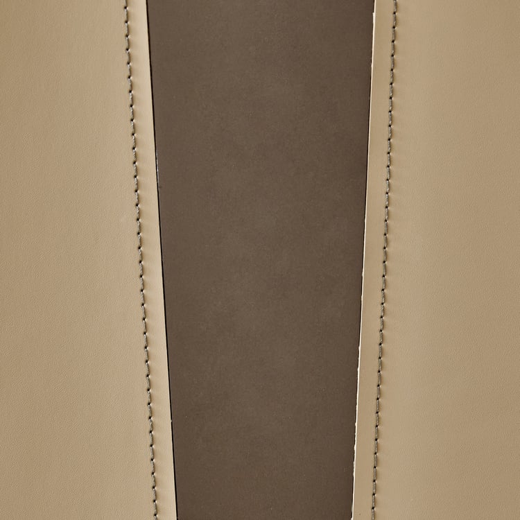 Clair De Lune Faux Marble Top Console Table - Brown