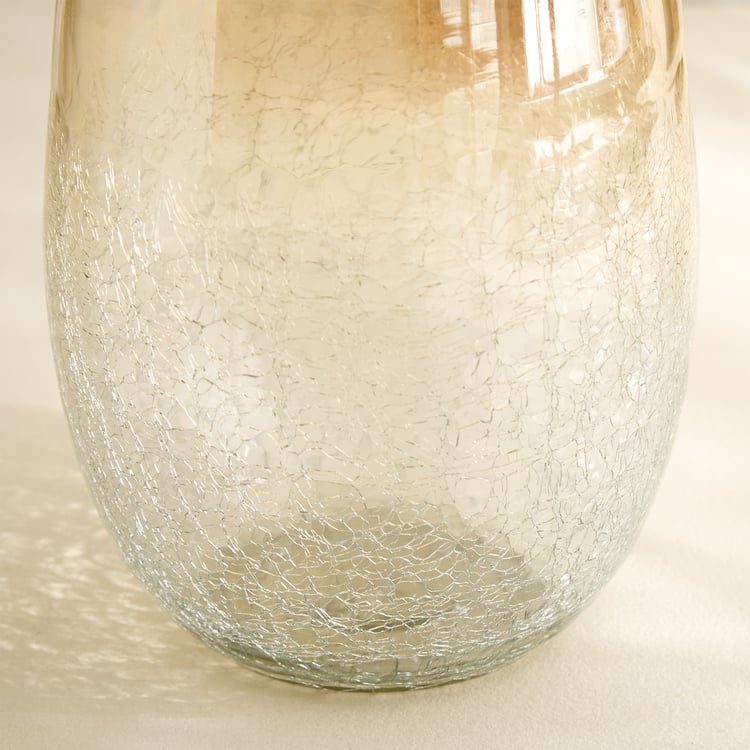 Austin Glass Crackled Vase - Large