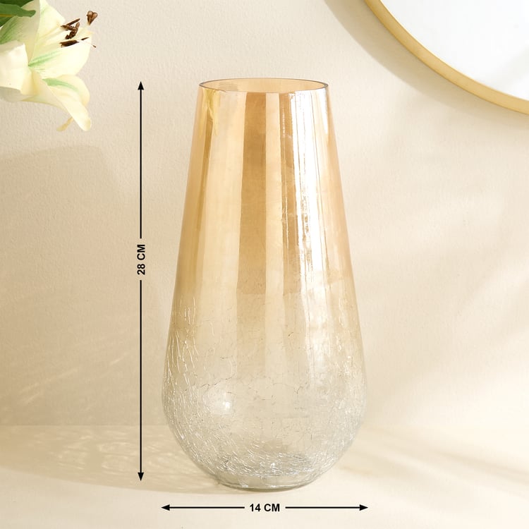 Austin Glass Crackled Vase - Small
