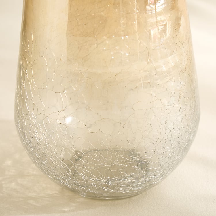 Austin Glass Crackled Vase - Small