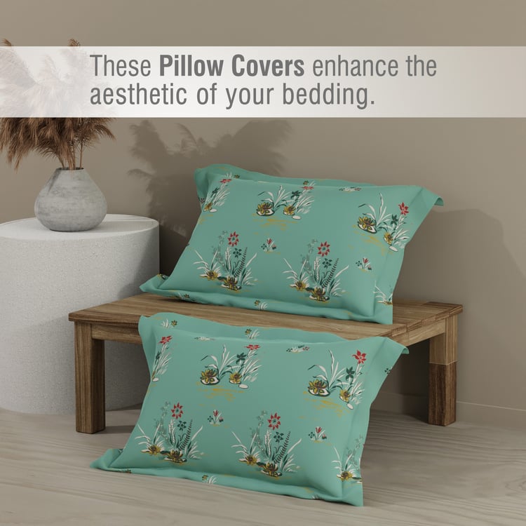 BOUTIQUE LIVING Embrace Cotton 152TC Floral Print 3Pcs Queen Bedsheet Set