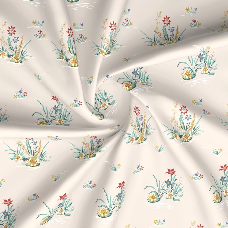 BOUTIQUE LIVING Embrace Cotton 152TC Floral Print 3Pcs Queen Bedsheet Set