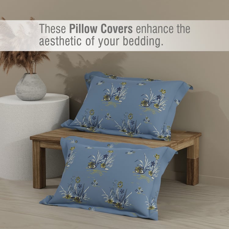 BOUTIQUE LIVING Embrace Cotton 152TC Floral Print 3Pcs Queen Bedsheet Set