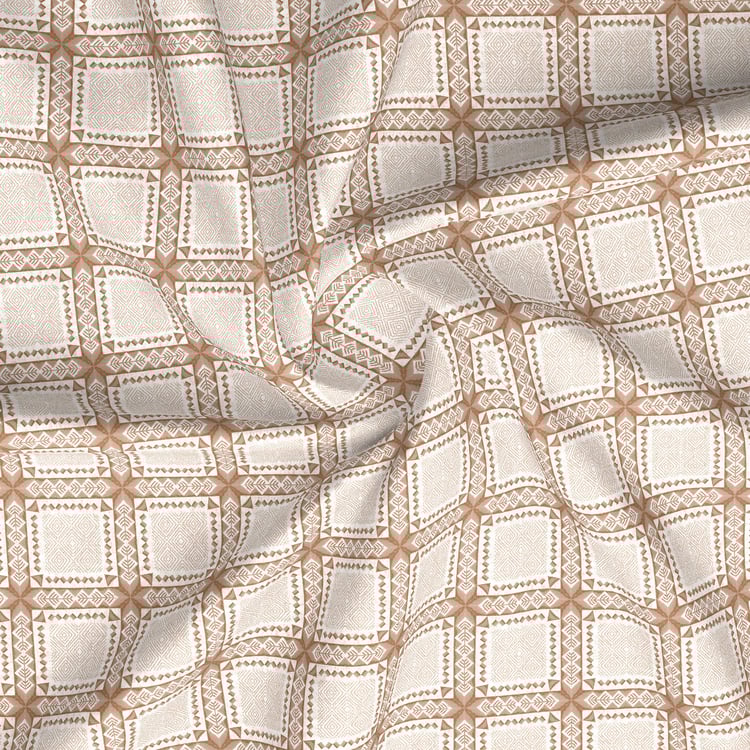 BOUTIQUE LIVING Embrace Cotton 152TC Checked 3Pcs Queen Bedsheet Set