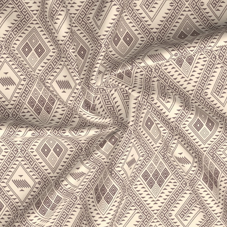 BOUTIQUE LIVING Embrace Cotton 152TC Geometric Print 3Pcs Queen Bedsheet Set